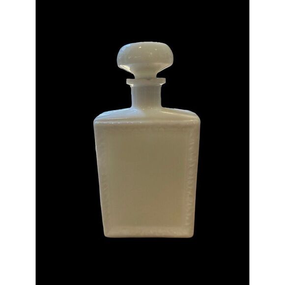 Vintage Milk Glass Bottle Decanter - Americana #1 Boston Tea Party by Lawrence B - Picture 2 of 6